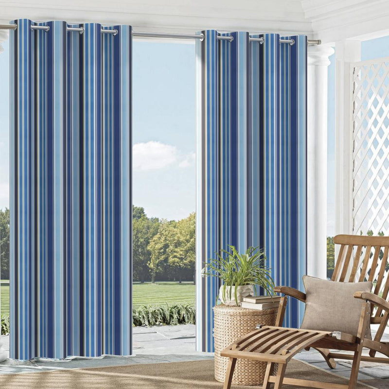 Charlotte - D940 - Chambray Stripe - Fabric by the Yard - D940 - D940_Drapery