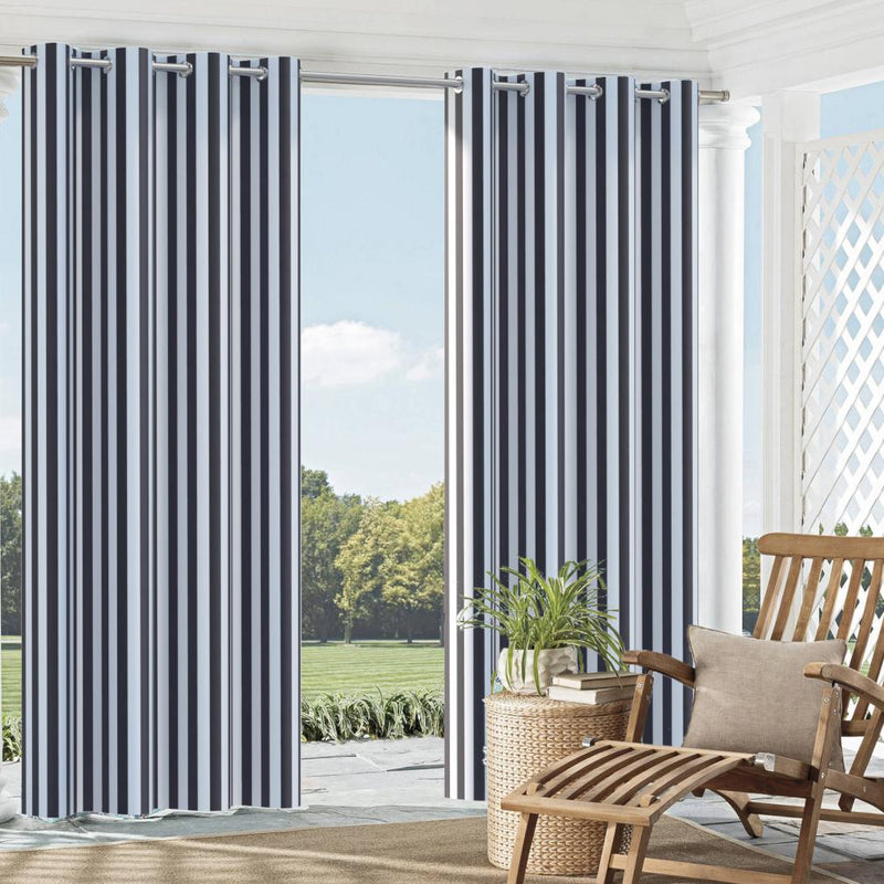 Charlotte - D982 - Navy Stripe - Fabric by the Yard - D982 - D982_Drapery