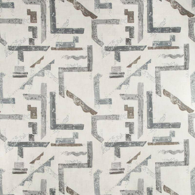KRAVET BASICS - DESSAU- STONE - Fabric by the Yard STONE