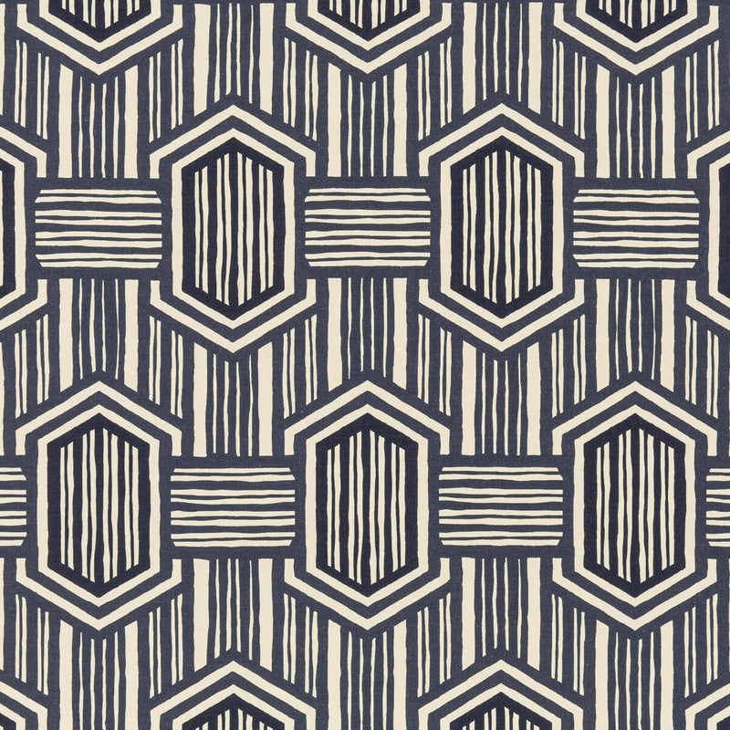 THREADS - NALA- INDIGO - Fabric by the Yard INDIGO