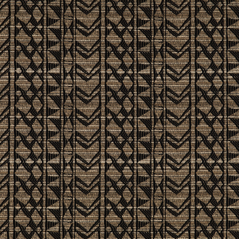 THREADS - BUTABU- CHARCOAL - Fabric by the Yard CHARCOAL