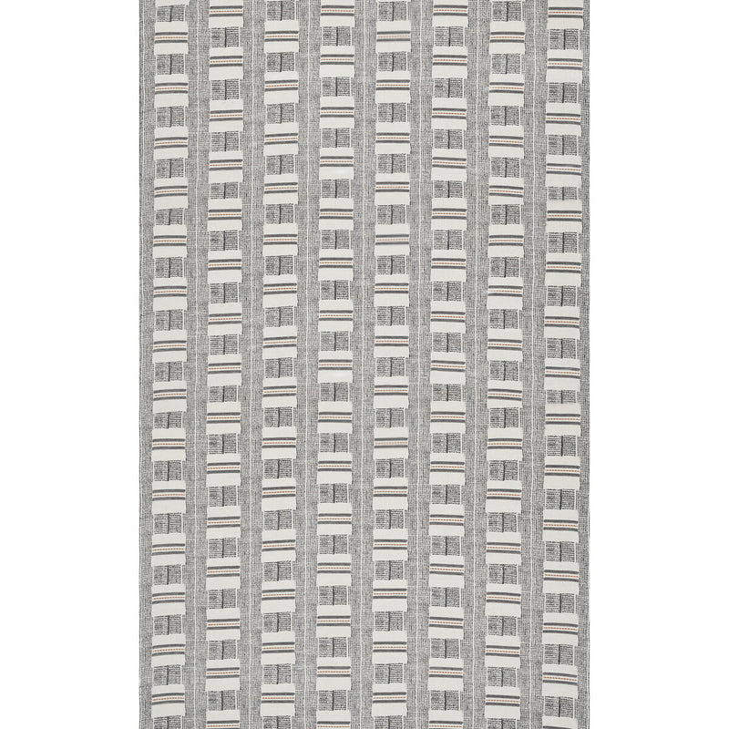 THREADS - NAXOS- IVORY/CHARCOAL - Fabric by the Yard IVORY/CHARCOAL