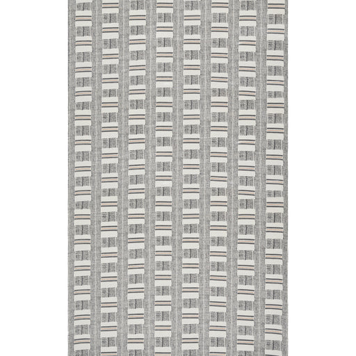 THREADS - NAXOS- IVORY/CHARCOAL - Fabric by the Yard IVORY/CHARCOAL