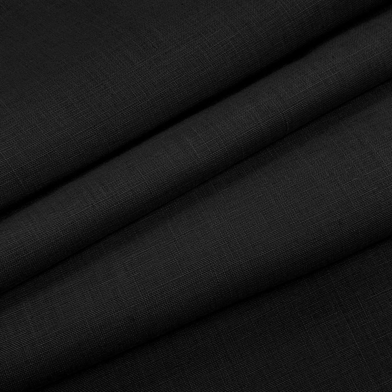 EMMA LINEN - BLACK - Mag Fabrics - Fabric By The Yard