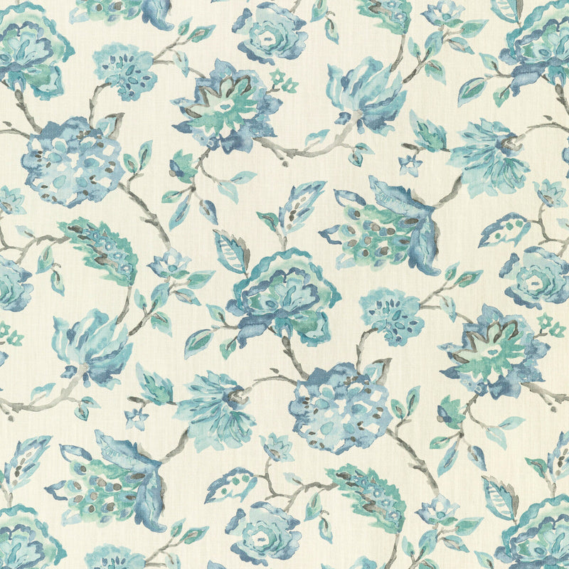 KRAVET BASICS - ETHERIA- DELPHINIUM - Fabric by the Yard DELPHINIUM