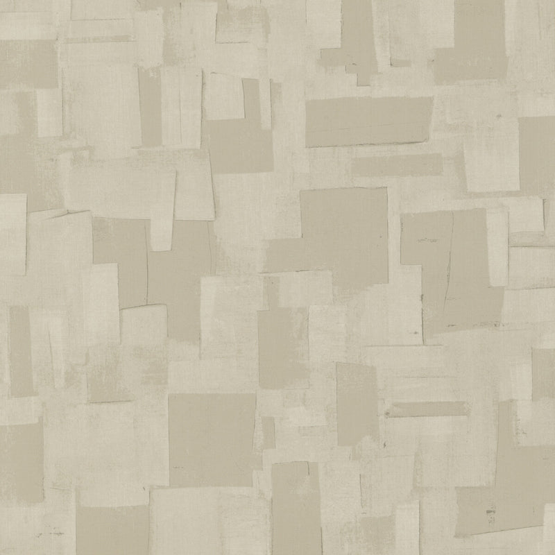 THREADS - CUBIST- PARCHMENT - Wallcovering by the Roll PARCHMENT