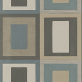 THREADS - MORO- TEAL/INDIGO - Wallcovering by the Roll