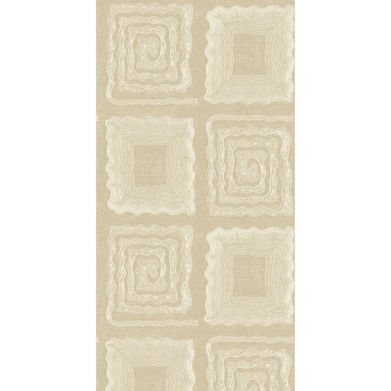 THREADS - LOMBOK- PARCHMENT - Wallcovering by the Roll PARCHMENT