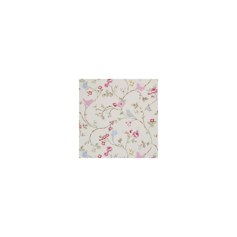 CLARKE AND CLARKE - BIRD TRAIL- GREY - Fabric by the Yard GREY