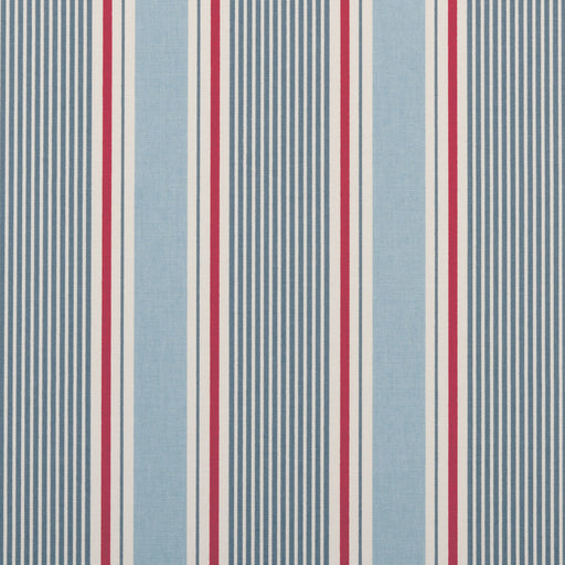 CLARKE AND CLARKE - SAIL STRIPE- MARINE - Fabric by the Yard MARINE