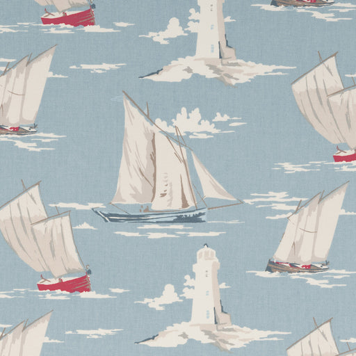 CLARKE AND CLARKE - SKIPPER- MARINE - Fabric by the Yard MARINE