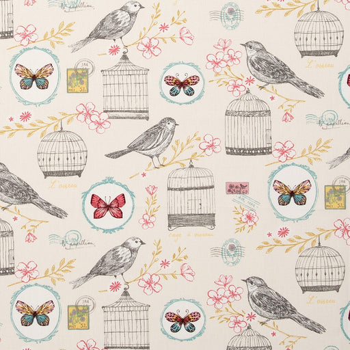 CLARKE AND CLARKE - MELODIE- NATURAL - Fabric by the Yard NATURAL