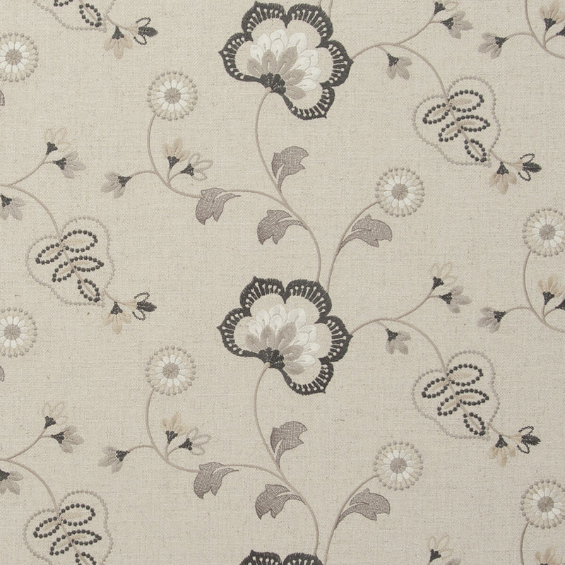 CLARKE AND CLARKE - CHATSWORTH- CHARCOAL - Fabric by the Yard CHARCOAL