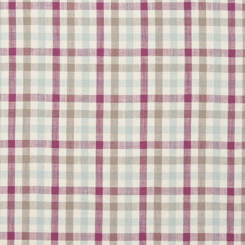 CLARKE AND CLARKE - HATFIELD- RASPBERRY - Fabric by the Yard RASPBERRY