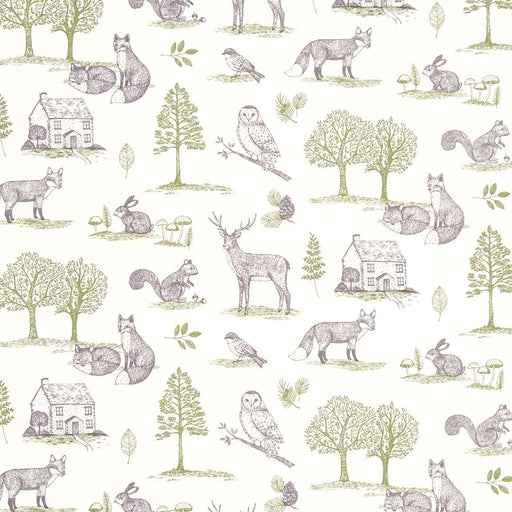 CLARKE AND CLARKE - NEW FOREST- FOREST NATURAL - Fabric by the Yard FOREST NATURAL
