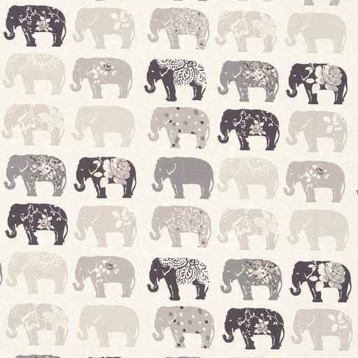 CLARKE AND CLARKE - F0794/01 - ELEPHANTS - Fabric By the Yard