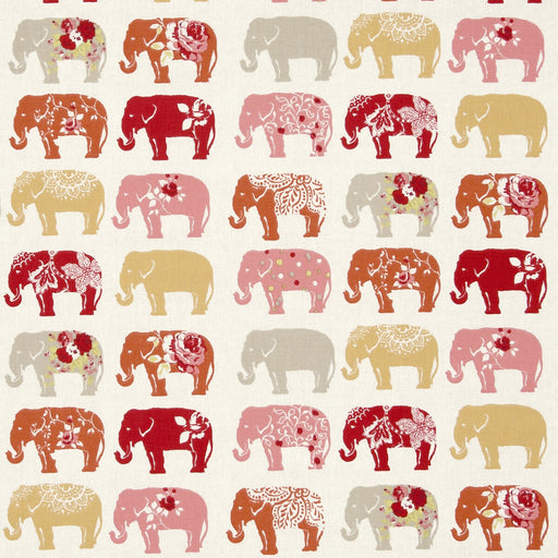 CLARKE AND CLARKE - ELEPHANTS- SPICE - Fabric by the Yard SPICE
