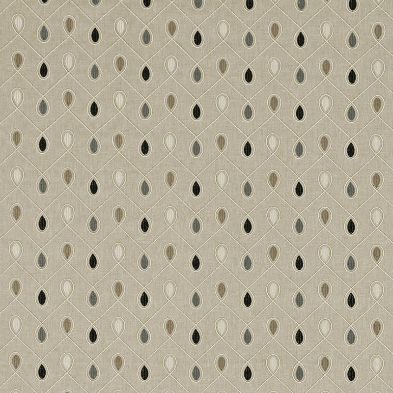 CLARKE AND CLARKE - HEALEY- CHARCOAL - Fabric by the Yard CHARCOAL