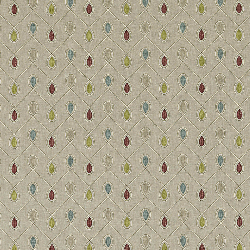 CLARKE AND CLARKE - HEALEY- RASPBERRY/DUCKEGG - Fabric by the Yard RASPBERRY/DUCKEGG