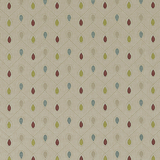 CLARKE AND CLARKE - HEALEY- RASPBERRY/DUCKEGG - Fabric by the Yard RASPBERRY/DUCKEGG