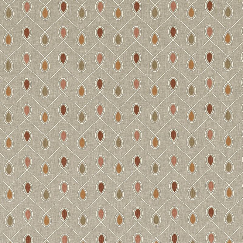 CLARKE AND CLARKE - HEALEY- SPICE - Fabric by the Yard SPICE