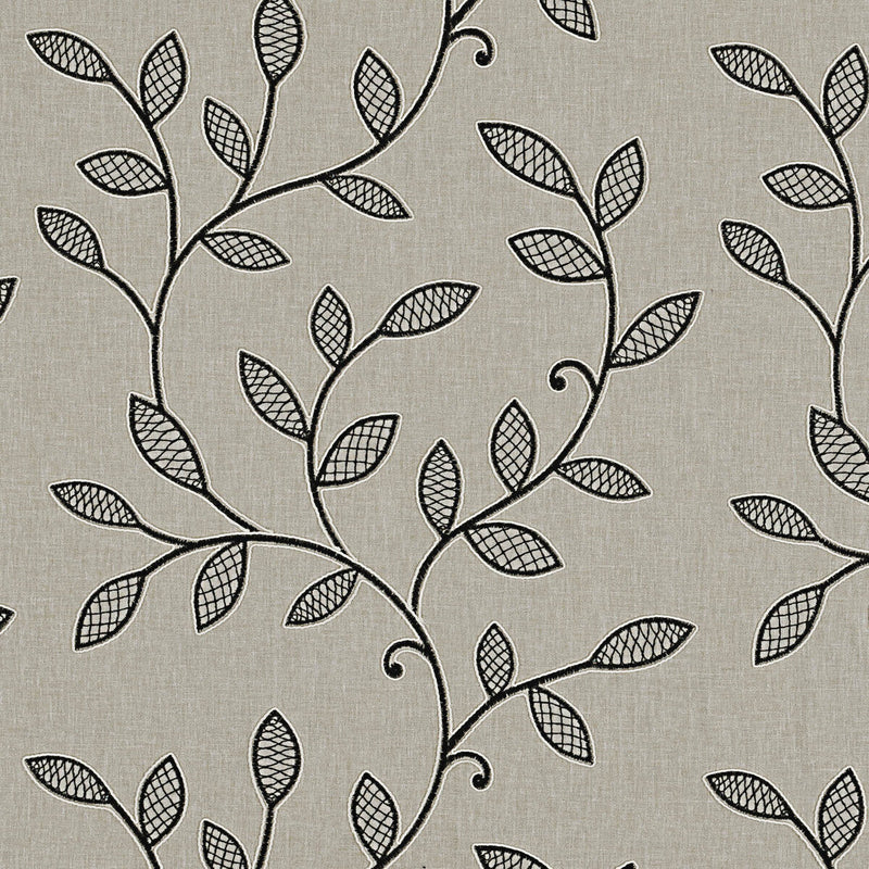 CLARKE AND CLARKE - HETTON- CHARCOAL - Fabric by the Yard CHARCOAL