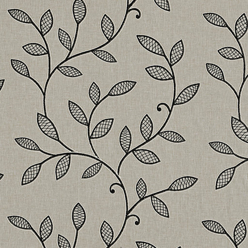 CLARKE AND CLARKE - HETTON- CHARCOAL - Fabric by the Yard CHARCOAL