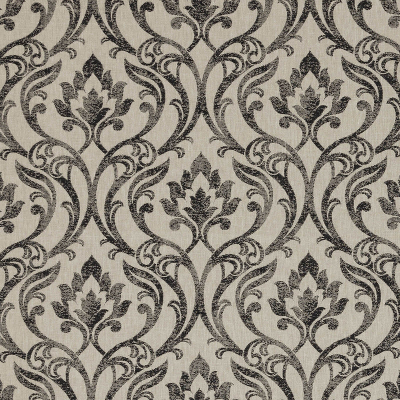 CLARKE AND CLARKE - LEYBURN- CHARCOAL - Fabric by the Yard CHARCOAL