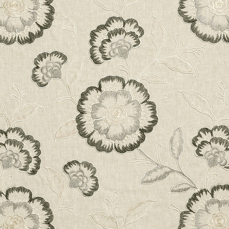 CLARKE AND CLARKE - RICHMOND- CHARCOAL - Fabric by the Yard CHARCOAL