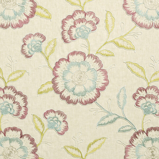 CLARKE AND CLARKE - RICHMOND- RASPBERRY/DUCKEGG - Fabric by the Yard RASPBERRY/DUCKEGG