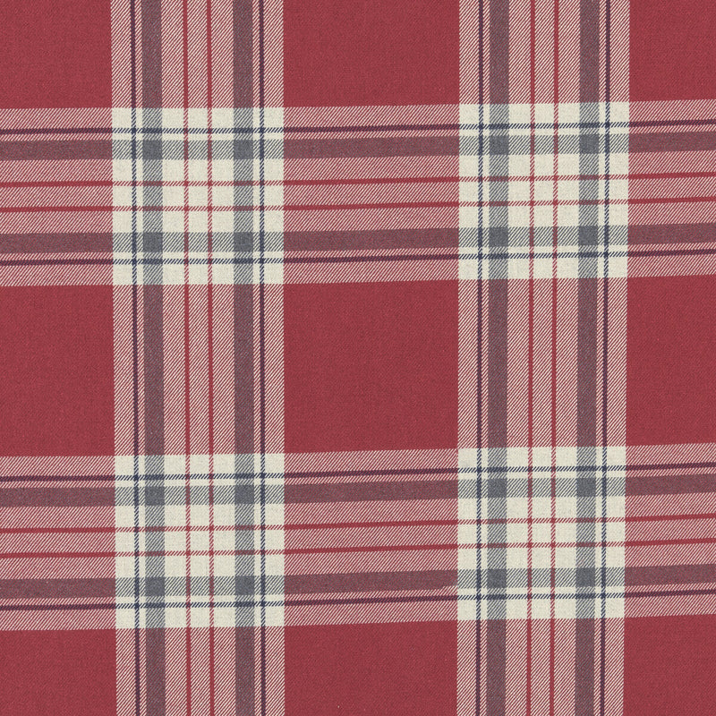 CLARKE AND CLARKE - GLENMORE- RED - Fabric by the Yard RED