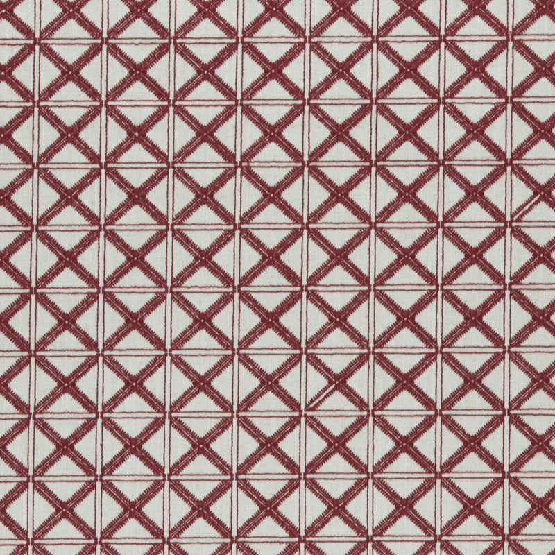 CLARKE AND CLARKE - MAKENZI- RED - Fabric by the Yard RED
