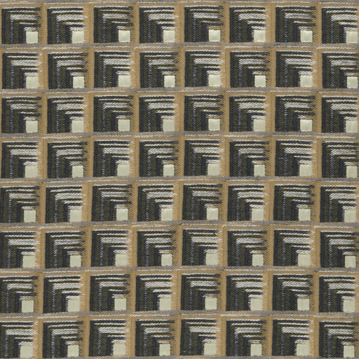 CLARKE AND CLARKE - ONI- CHARCOAL/CINNAMON - Fabric by the Yard CHARCOAL/CINNAMON