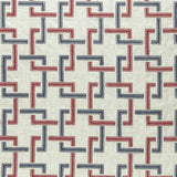 CLARKE AND CLARKE - SEKAI- INDIGO/RED - Fabric by the Yard