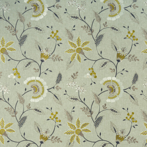 CLARKE AND CLARKE - DELAMERE- CHARTREUSE - Fabric by the Yard CHARTREUSE