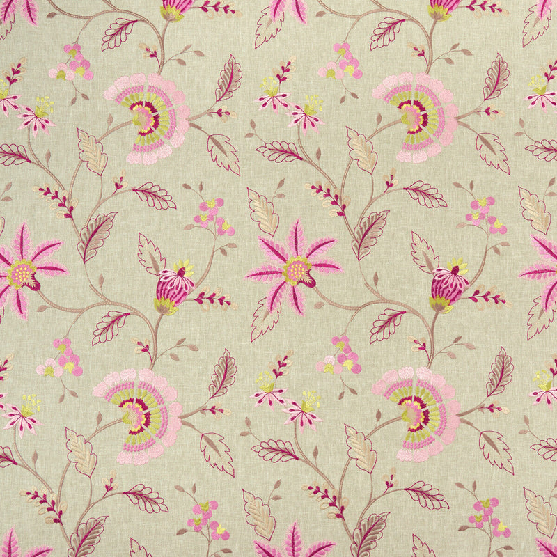CLARKE AND CLARKE - DELAMERE- RASPBERRY - Fabric by the Yard RASPBERRY