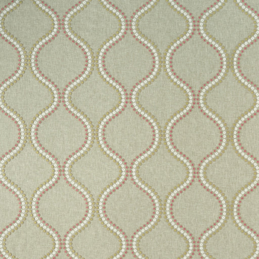 CLARKE AND CLARKE - LAYTON- PINK/APPLE - Fabric by the Yard PINK/APPLE