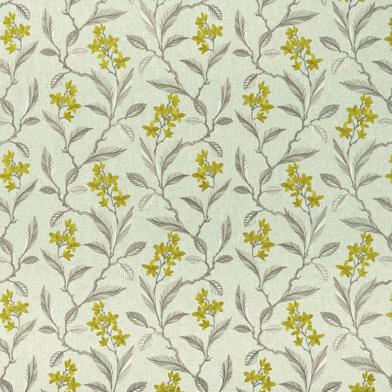 CLARKE AND CLARKE - MELROSE- CHARTREUSE - Fabric by the Yard CHARTREUSE