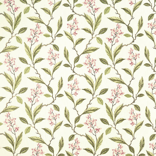 CLARKE AND CLARKE - MELROSE- PINK/APPLE - Fabric by the Yard PINK/APPLE