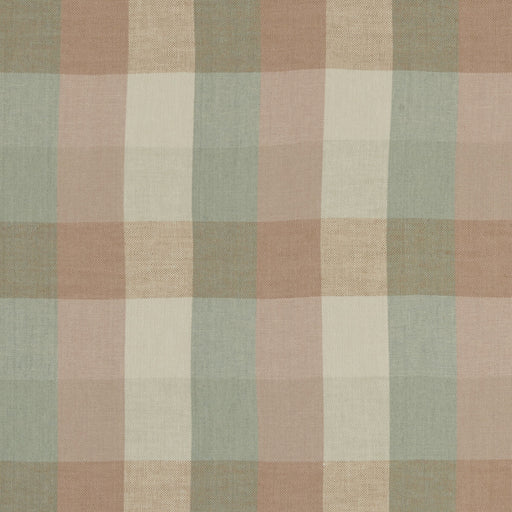 CLARKE AND CLARKE - AUSTIN CHECK- MINERAL/BLUSH - Fabric by the Yard MINERAL/BLUSH