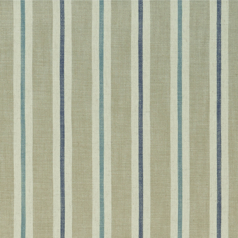 CLARKE AND CLARKE - SACKVILLE STRIPE- EAU DE NIL/LINEN - Fabric by the Yard EAU DE NIL/LINEN