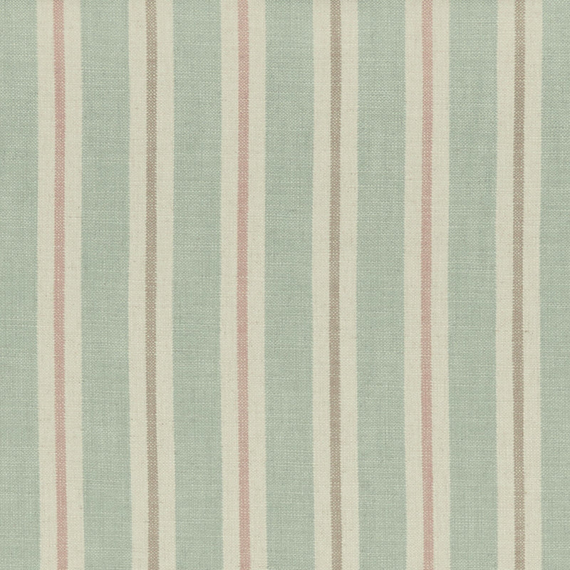 CLARKE AND CLARKE - SACKVILLE STRIPE- MINERAL/BLUSH - Fabric by the Yard MINERAL/BLUSH