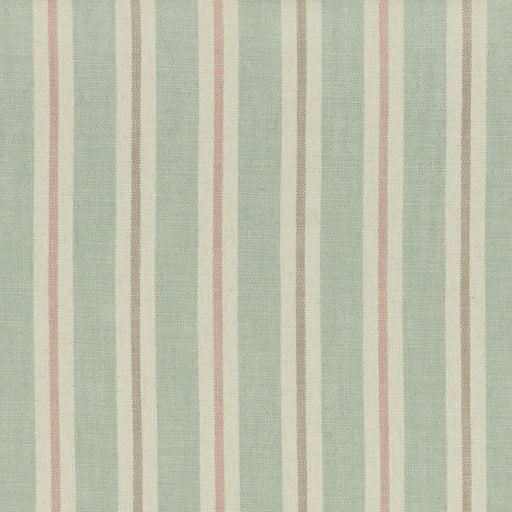 CLARKE AND CLARKE - SACKVILLE STRIPE- MINERAL/BLUSH - Fabric by the Yard MINERAL/BLUSH
