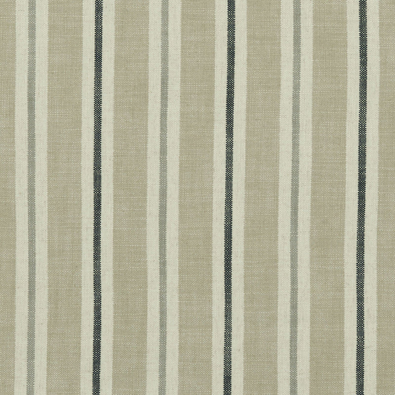 CLARKE AND CLARKE - SACKVILLE STRIPE- NATURAL - Fabric by the Yard NATURAL