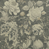 CLARKE AND CLARKE - SISSINGHURST- CHARCOAL - Fabric by the Yard