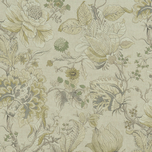 CLARKE AND CLARKE - SISSINGHURST- CITRON/NATURAL - Fabric by the Yard CITRON/NATURAL