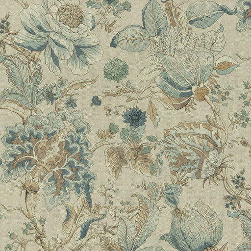 CLARKE AND CLARKE - SISSINGHURST- EAU DE NIL - Fabric by the Yard EAU DE NIL