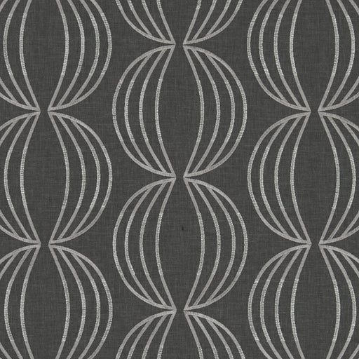 CLARKE AND CLARKE - CARRAWAY- CHARCOAL - Fabric by the Yard CHARCOAL