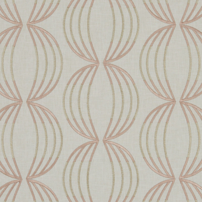 CLARKE AND CLARKE - CARRAWAY- ROSE GOLD - Fabric by the Yard ROSE GOLD