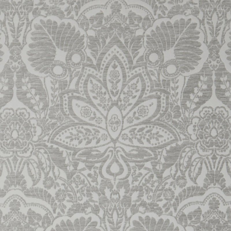 CLARKE AND CLARKE - WALDORF- SILVER - Fabric by the Yard SILVER